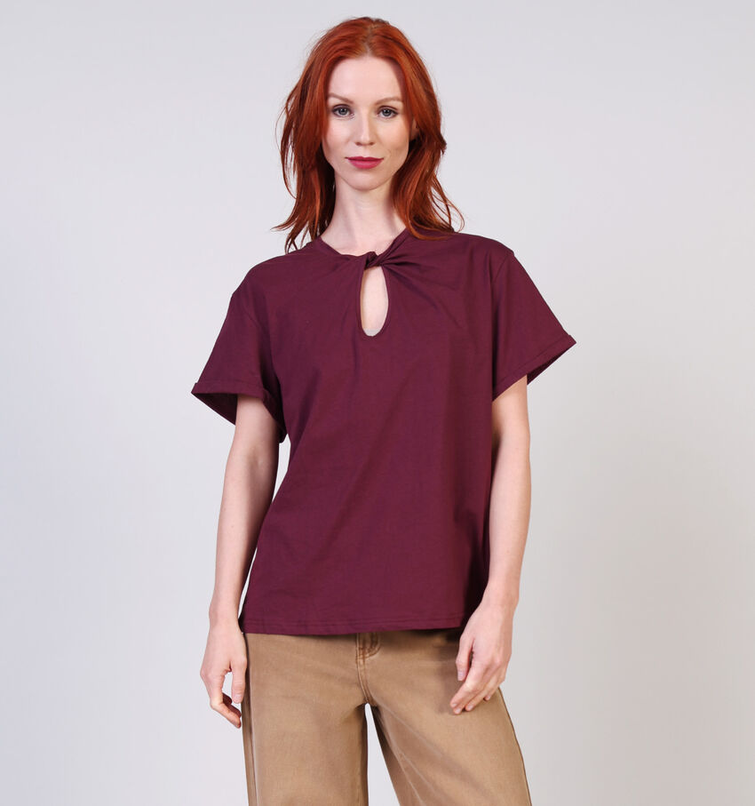 Adoré Elisabeth Bordeaux T-shirt