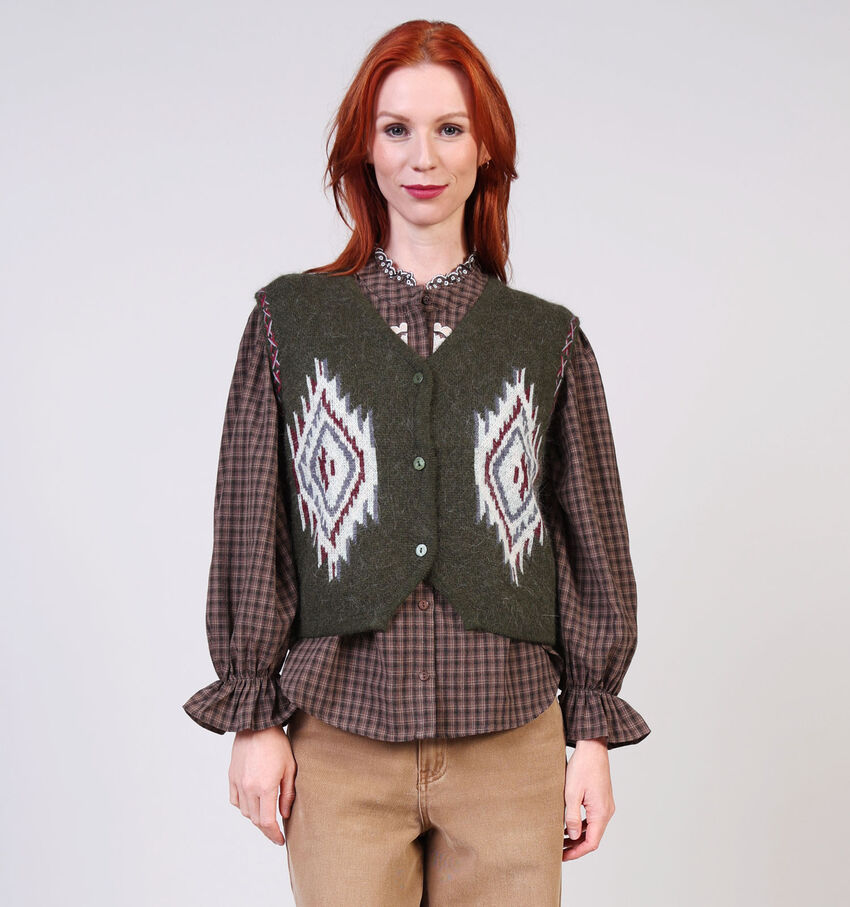 Adoré Laura Kaki Cardigan