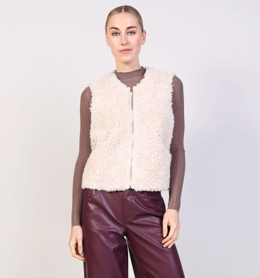 Adoré Ludmila Veste sans manches en Ecru