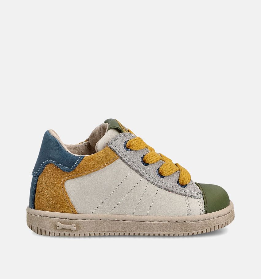 STONES and BONES Naxi Witte/Gele Sneakers