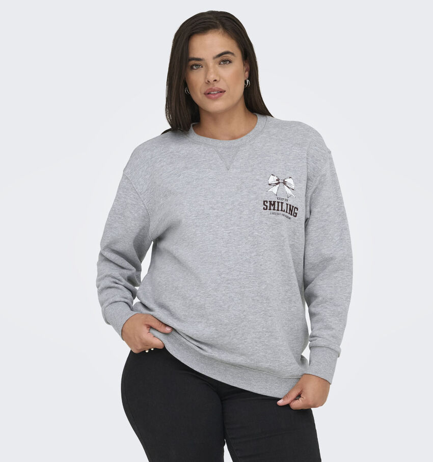 ONLY Carmakoma Iggy Grijze Sweater