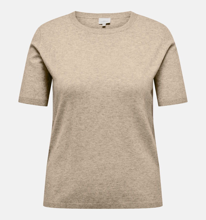 ONLY Carmakoma Beige Trui met Korte Mouwen