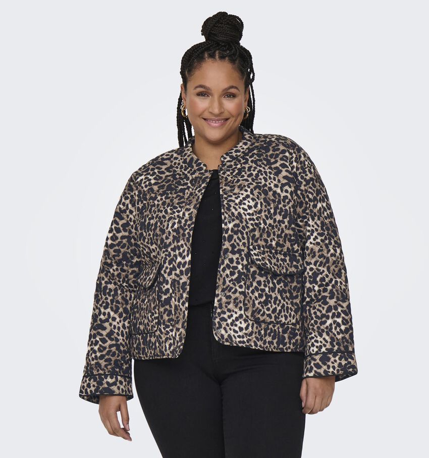 ONLY Carmakoma Bruine Leopard Korte Jas