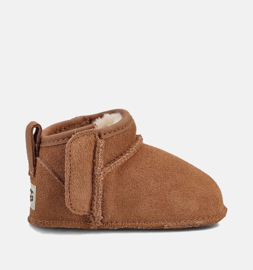 UGG Baby Classic Ultra Mini Pantoufles pour bébé en Cognac