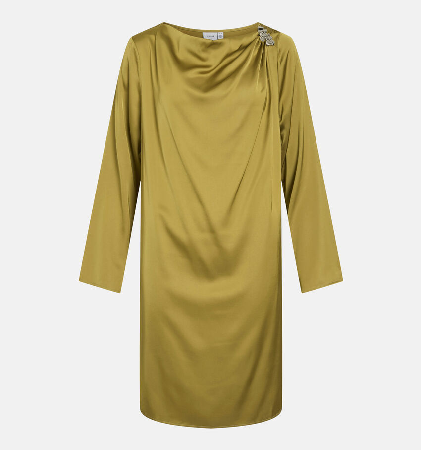 Vila Gea Buckle Robe en Jaune