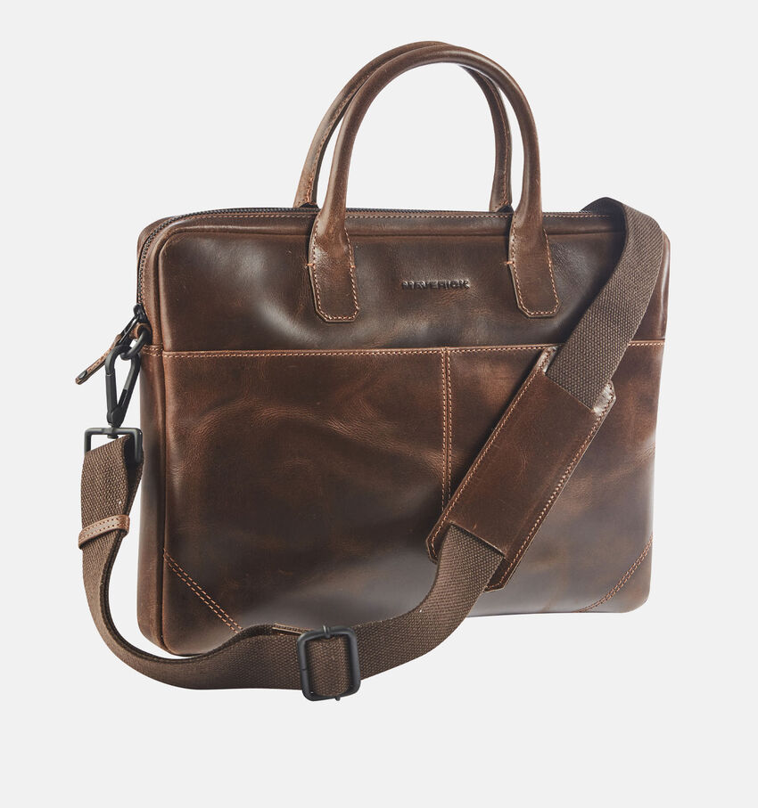 Maverick Bruine Laptoptas