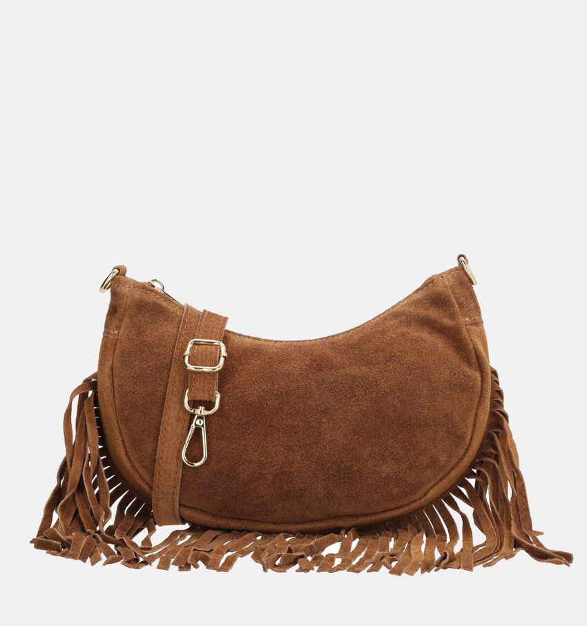 Charm London Fringes Bruine Schoudertas