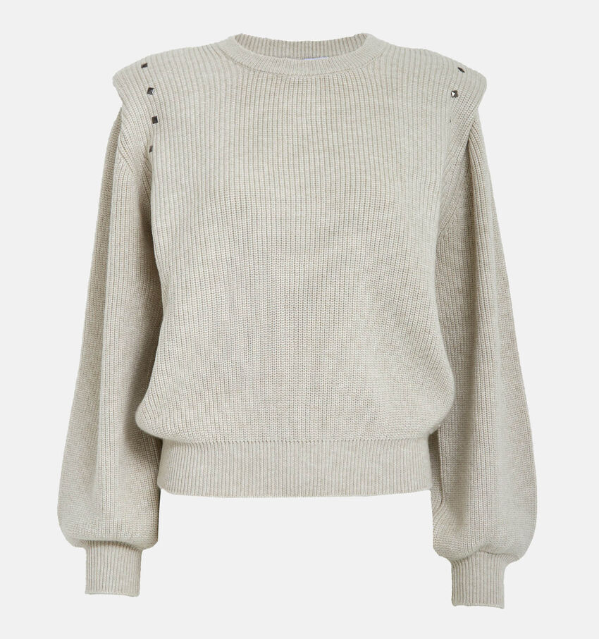 Minus Katherina Knit Lichtbeige Trui