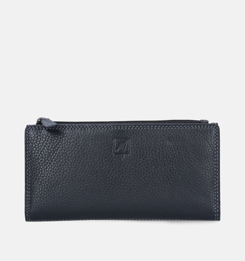 Label M Porte-monnaie zippé en Noir