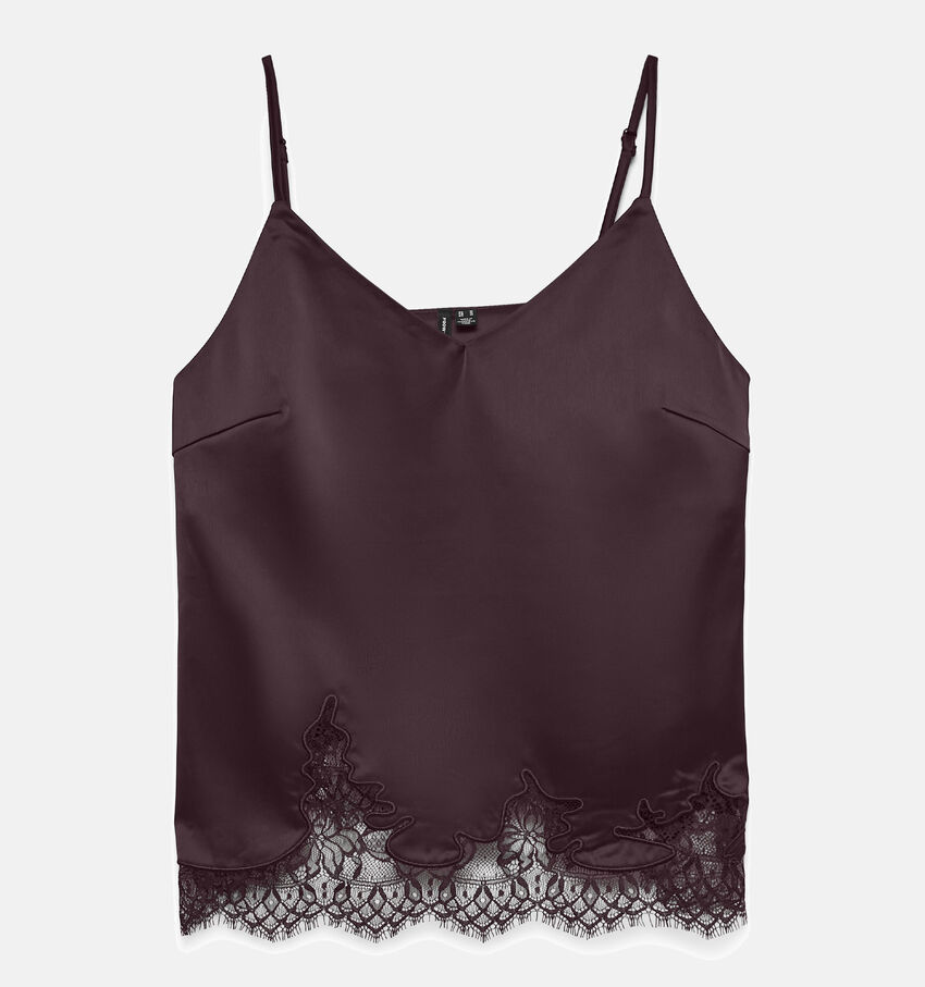 Vero Moda Ginny Lace Bordeaux Topje