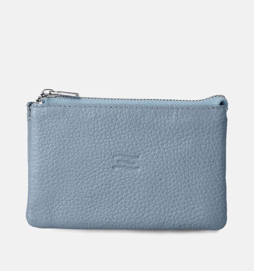 Crinkles Kleine Blauwe Ritsportemonnee