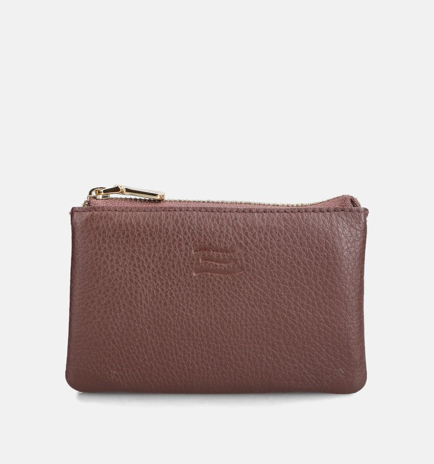 Crinkles Kleine Bruine Ritsportemonnee