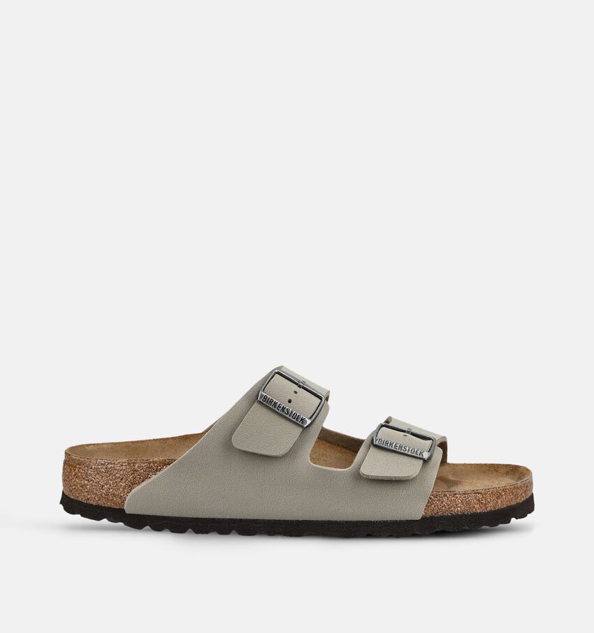Birkenstock Arizona Birko-Flor Groene Slippers
