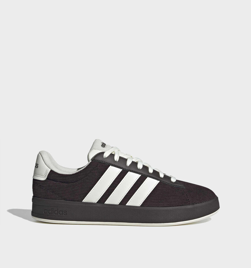 adidas Grand Court 3.0 Donkerbruine/Witte Sneakers