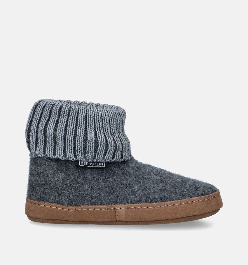 Bergstein Cozy Lux Donkergrijze Gesloten Pantoffels
