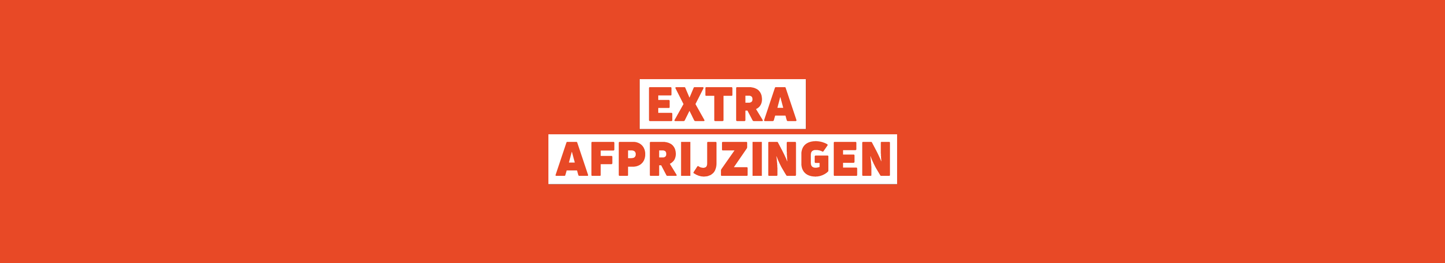 actie extra afprijzingen