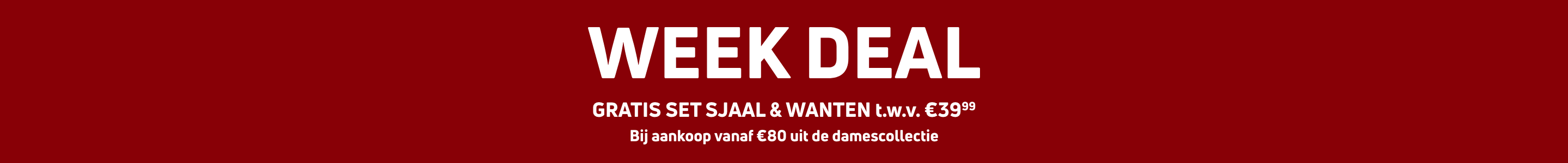 Week deal sjaal
