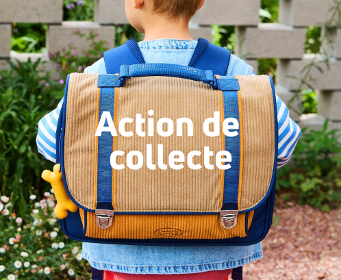 action de collecte cartables