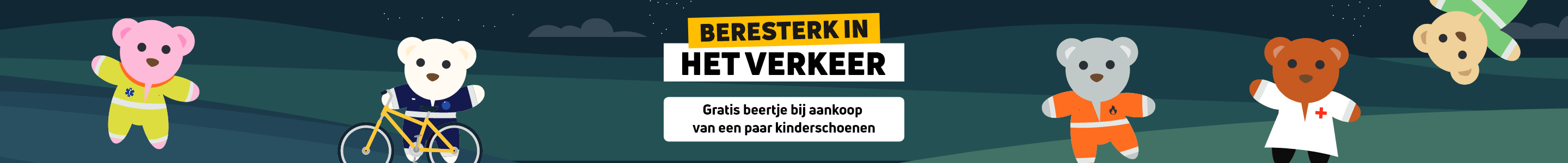 Gratis beertje bij aankoop van een paar kinderschoenen (excl. turnpantoffels)