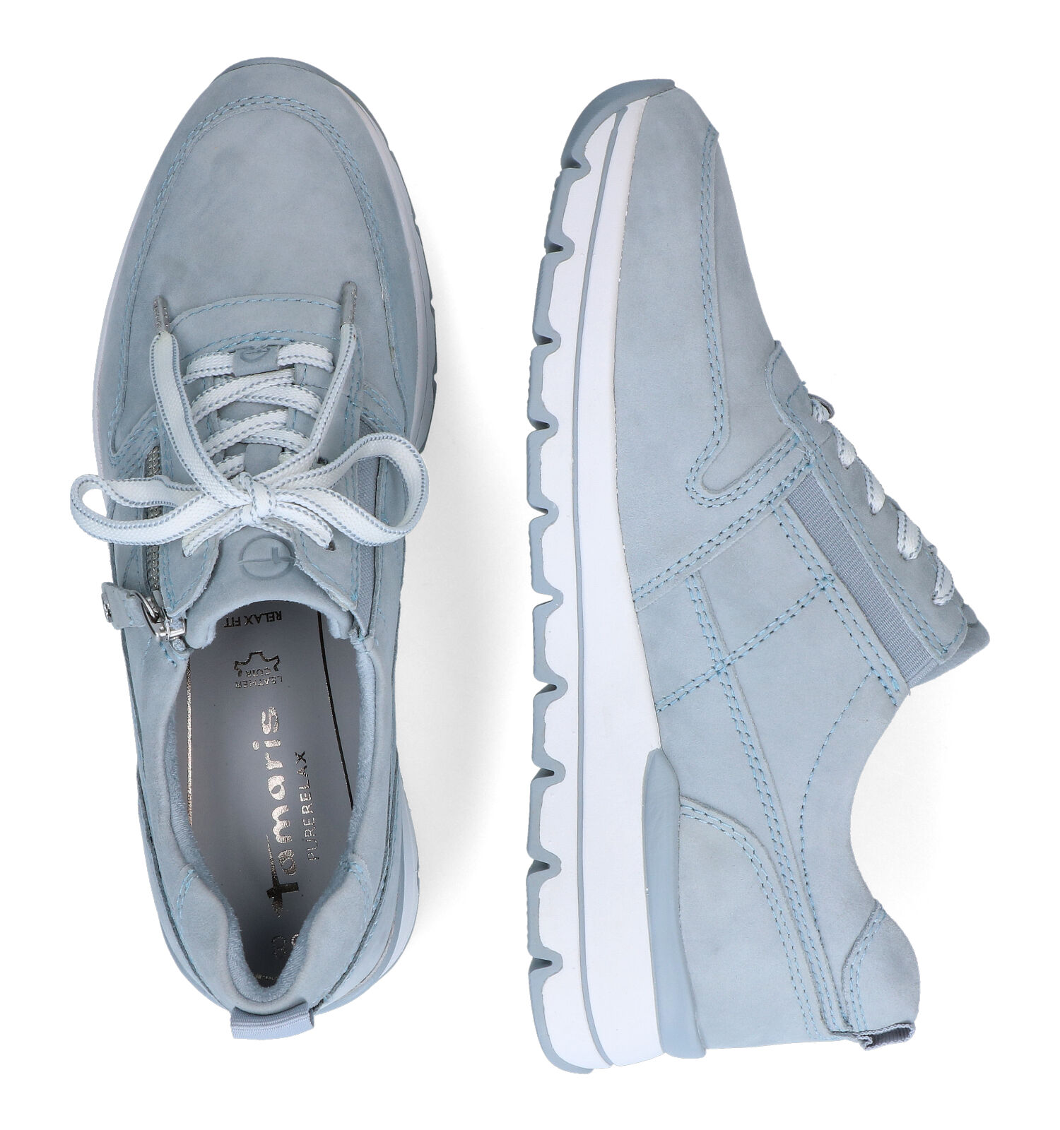 Tamaris Pure Relax Blauwe Veterschoenen | TORFS.BE | Gratis verzend en  retour