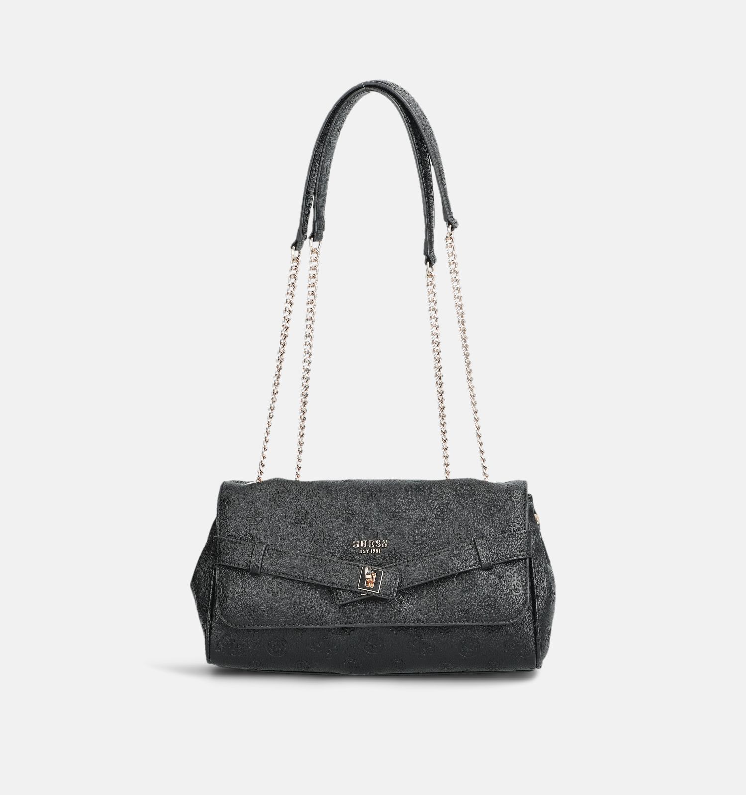 Guess Ella Logo Zwarte Crossbodytas