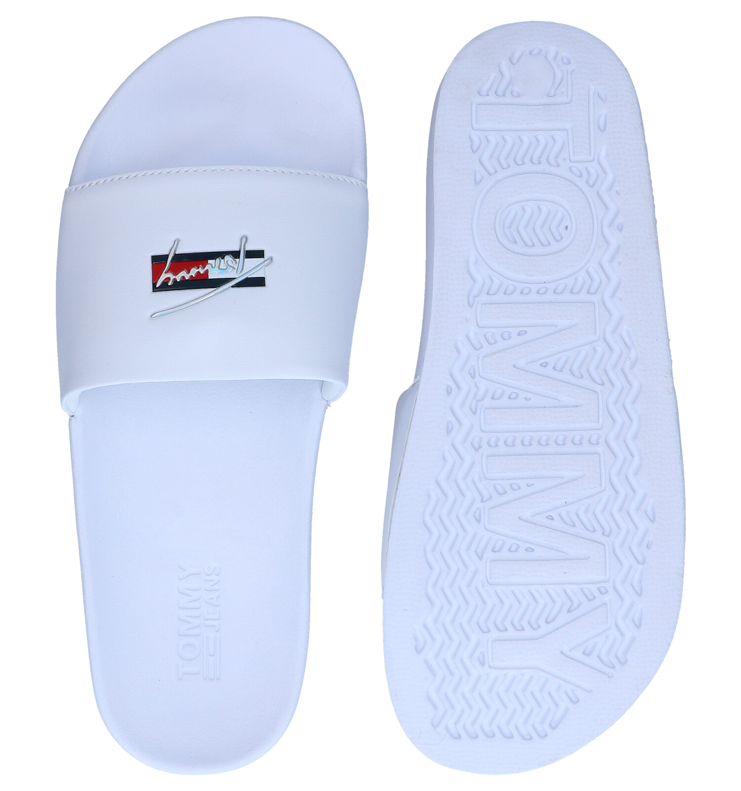 Tommy Hilfiger Essential Witte Slippers | TORFS.BE | Gratis verzend en  retour