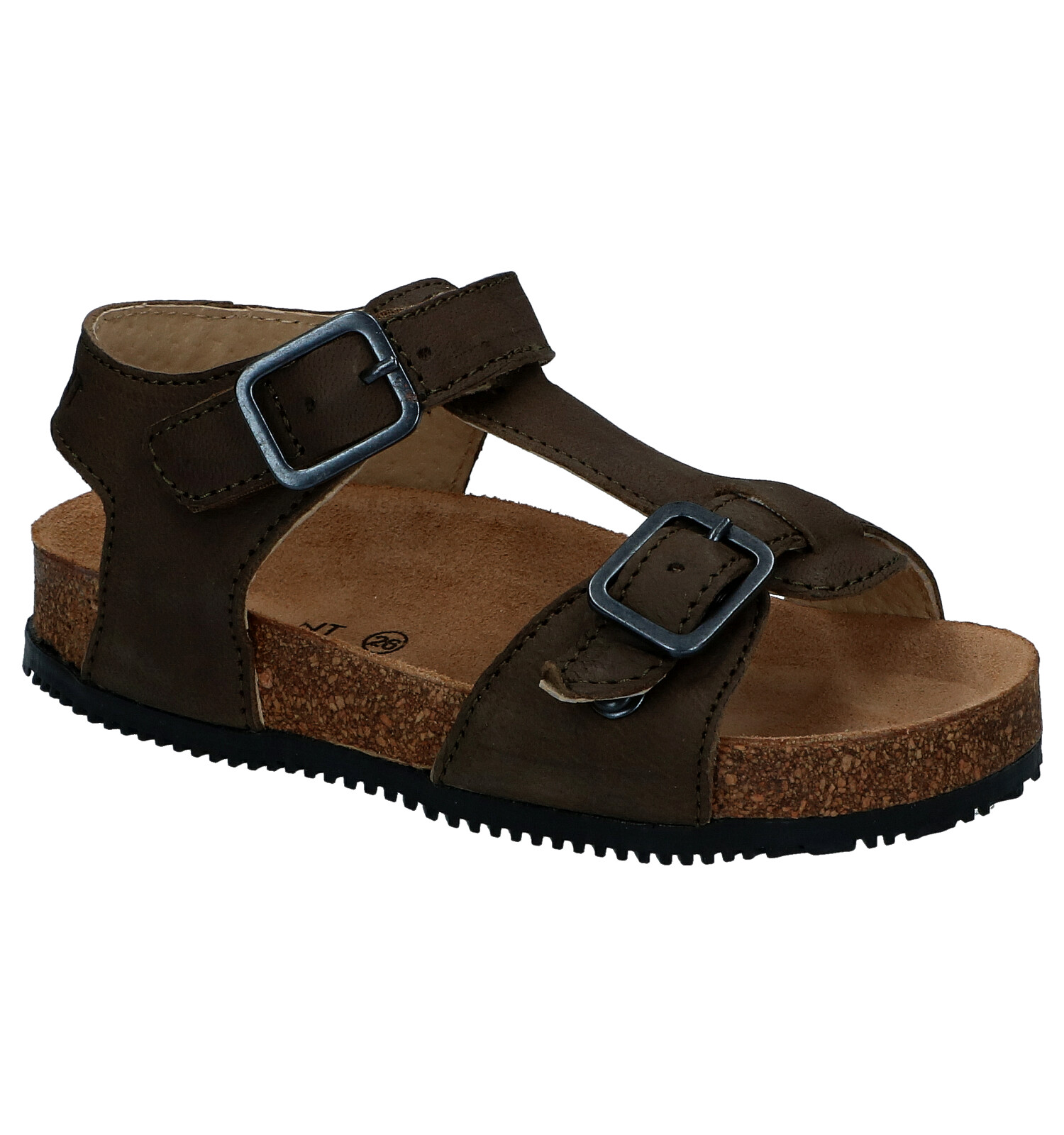 Yeeteepot Kinderen Kurk Sandalen Jongens Meisjes Verstelbare Gesp Sandalen Ademende Trekkingsandalen Anti-slip Slippers Strand Schoenen Bruin 26 EU
