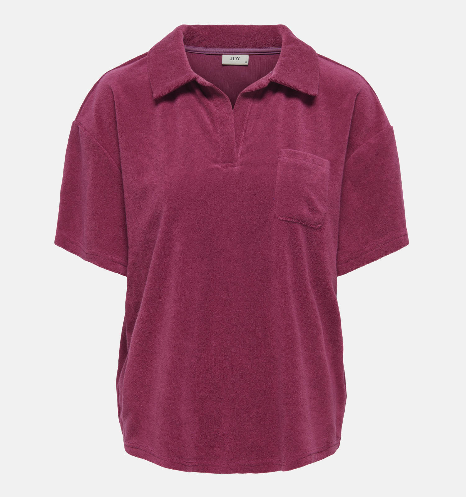 JDY Terry Collar Bordeaux Polo T-shirt