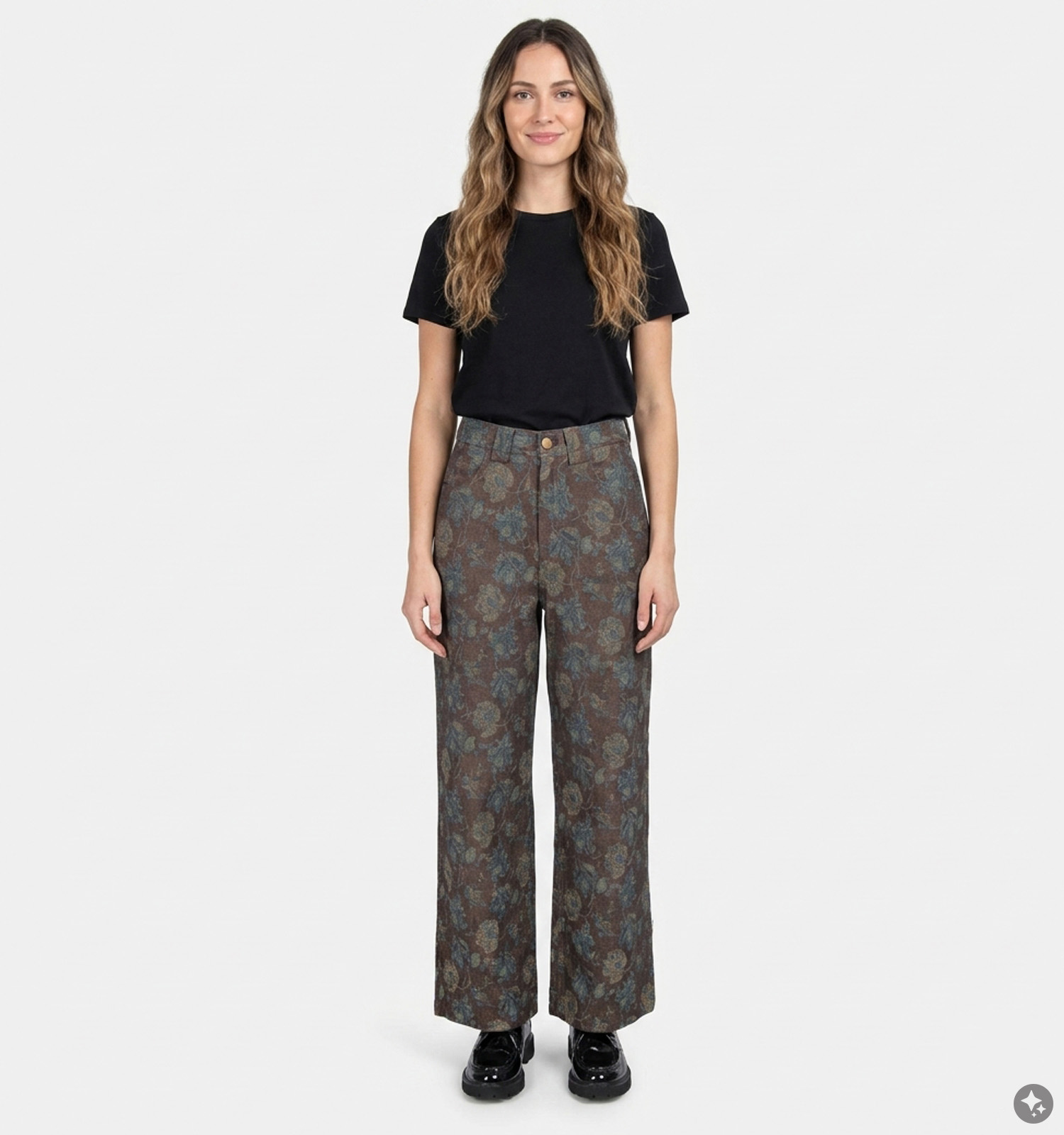 The Korner Donkerbruine Straight Leg Jeans