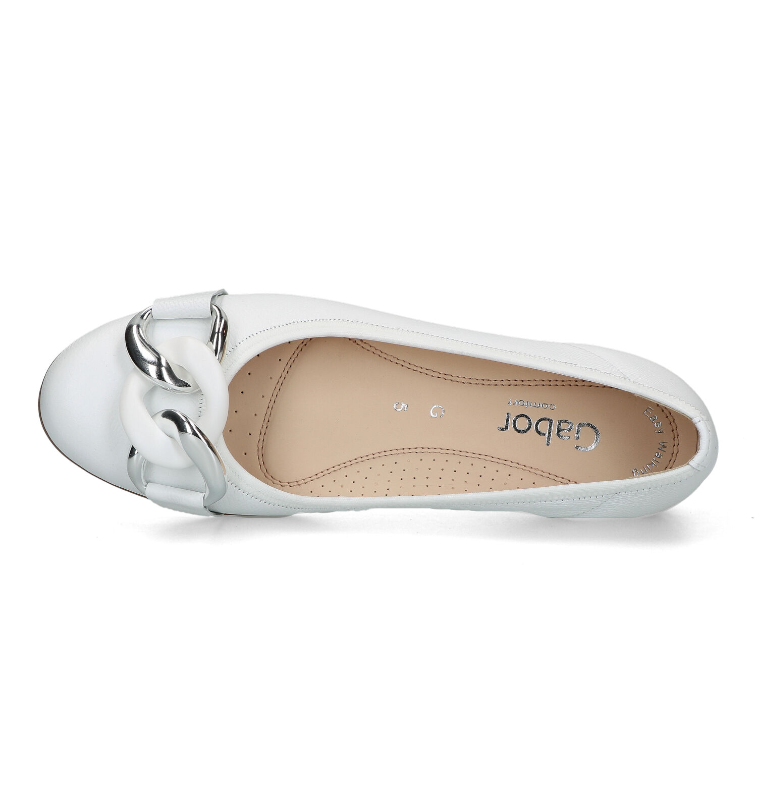 besteden slijtage steekpenningen Gabor Easy Walking Witte Ballerina's | Dames Lage schoenen