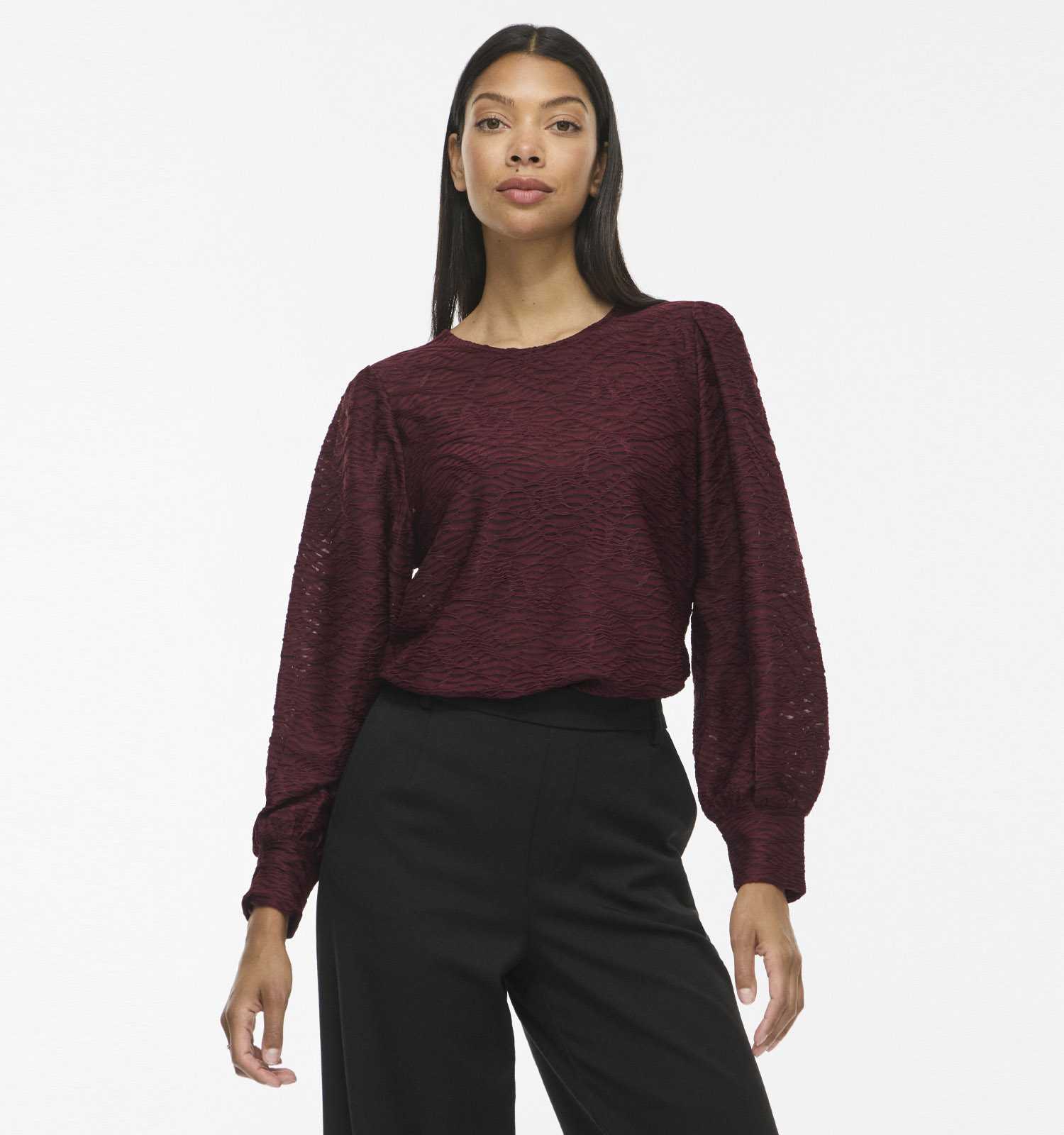 Vila Fina Bordeaux Blouse