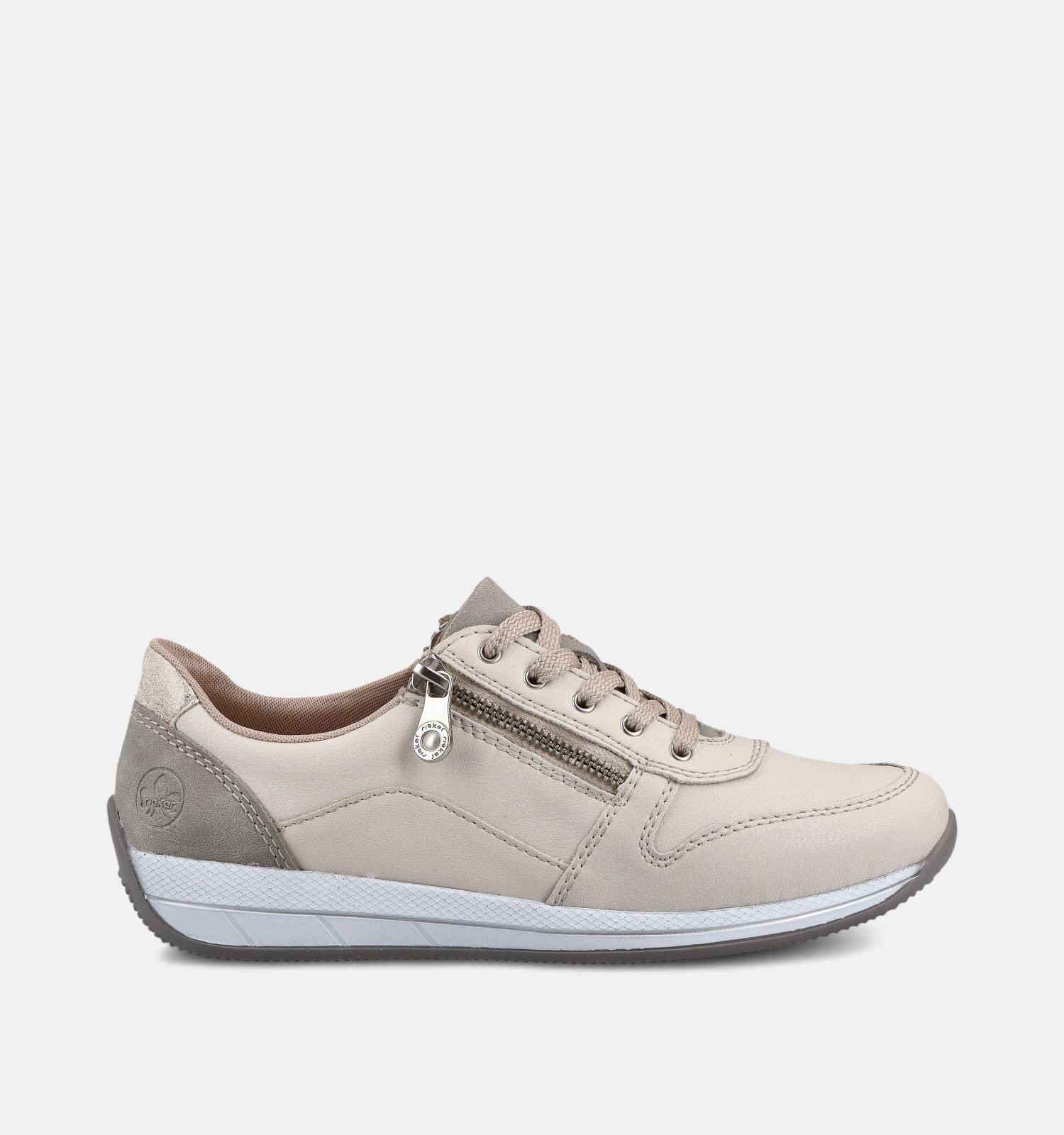 Rieker Witte Geklede Sneakers