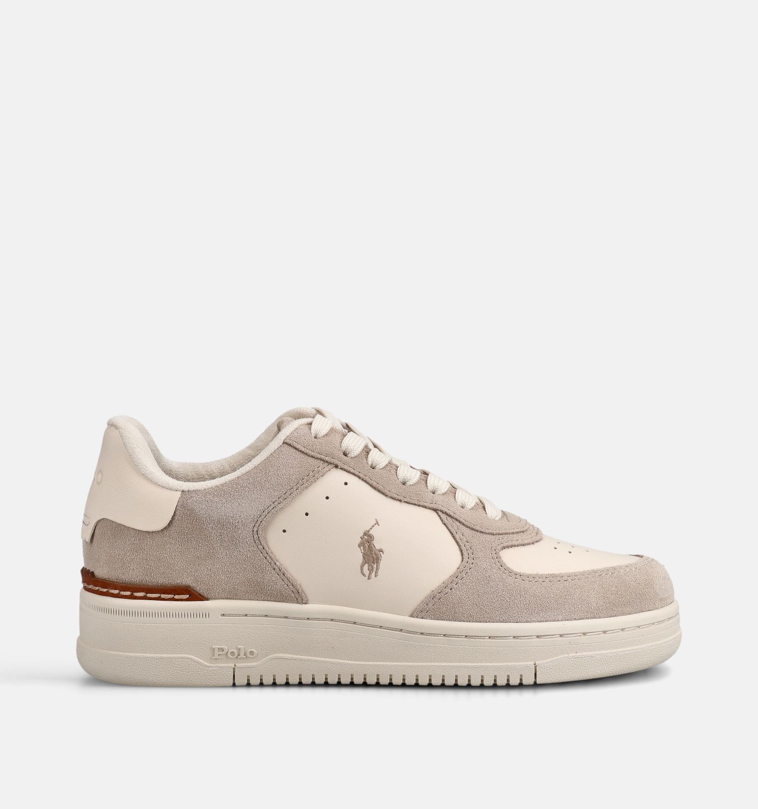 Polo Ralph Lauren Masters Baskets basses en Beige/Ecru