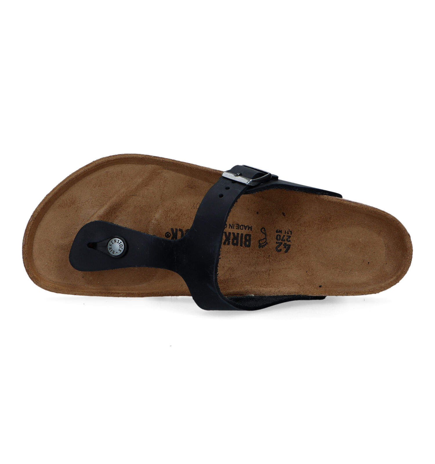 komen onderwijs Massage Birkenstock Gizeh Zwarte Teenslippers | Heren Slippers