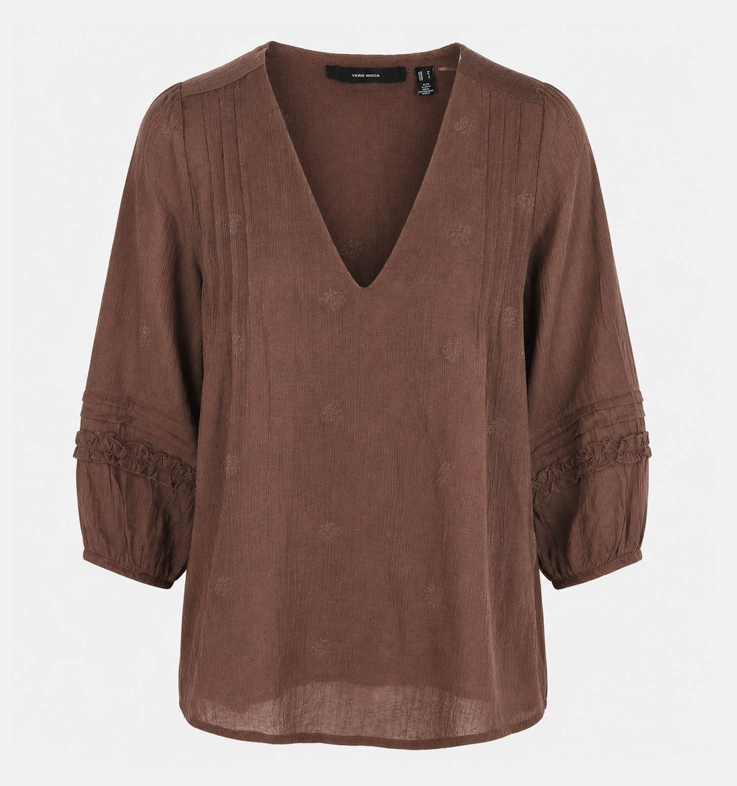 Vero Moda Leslie Donkerbruine Blouse