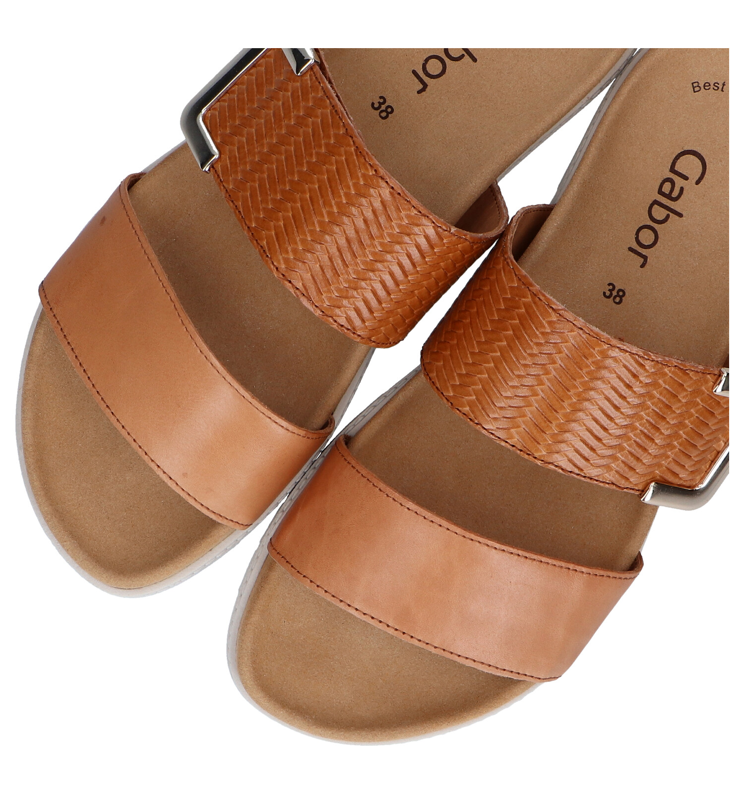 Gabor Best Fitting - Pantofole da donna, cannella verde., 36 EU