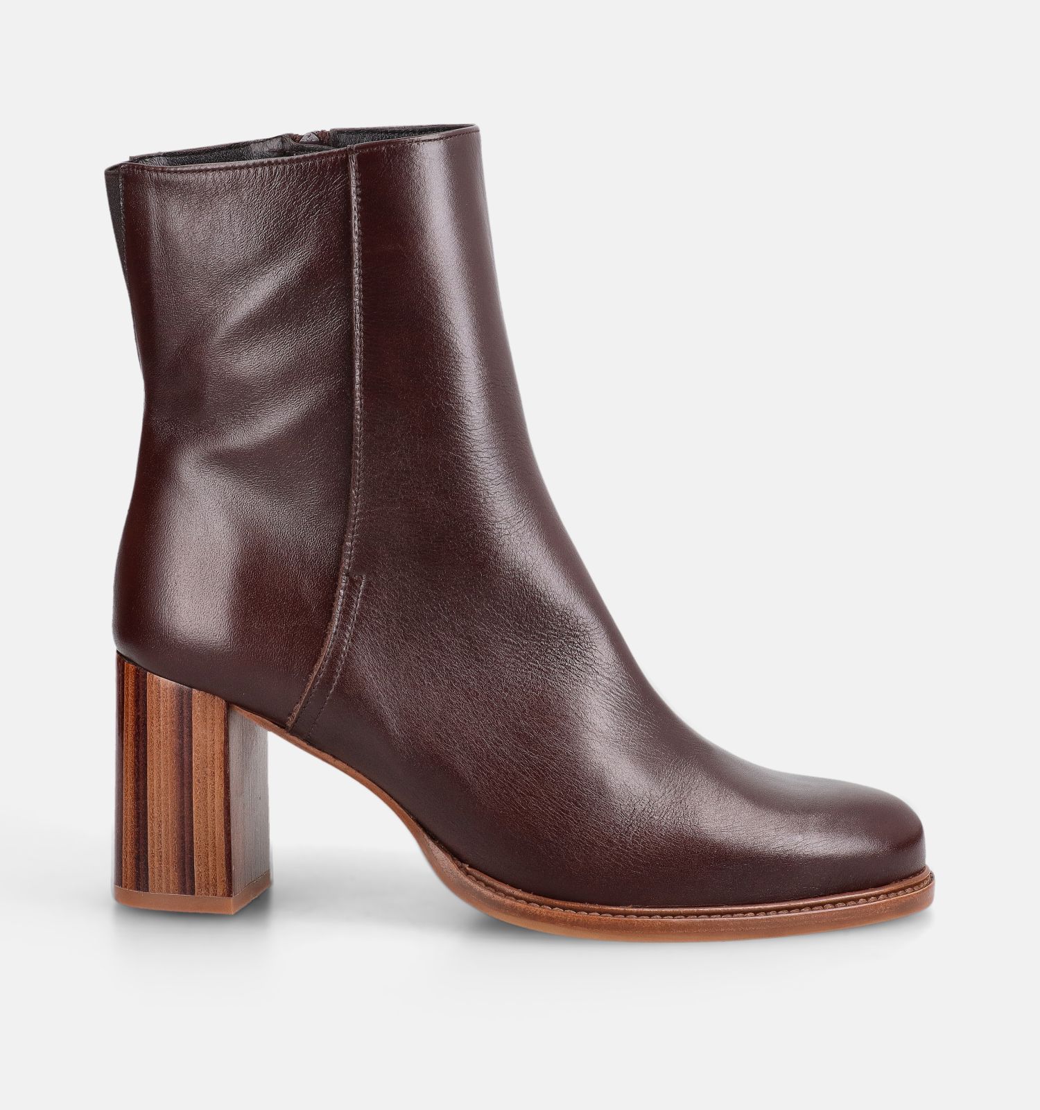 Zinda Bottines en Brun foncé