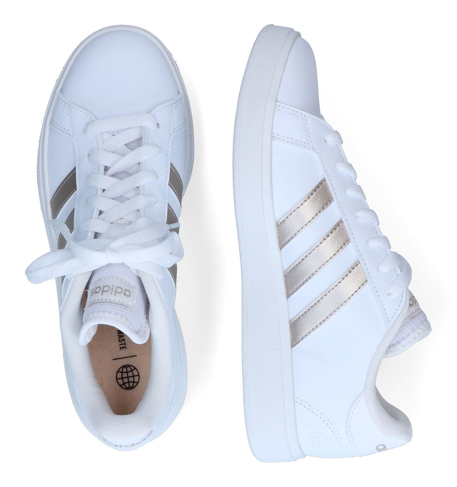 Bestaan Beeldhouwer fiets adidas Grand Court Base 2.0 Witte Sneakers | Dames Sneakers