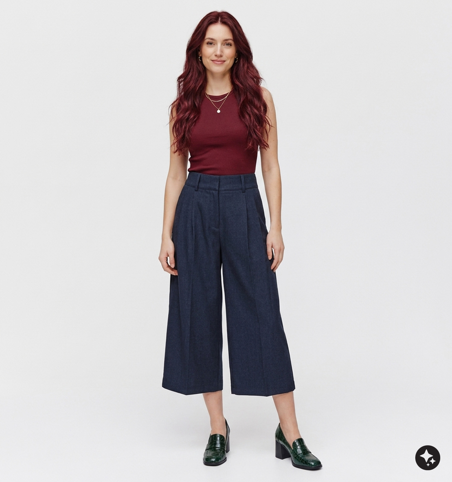 Vila Aggi Pantalons classiques en Bleu foncé