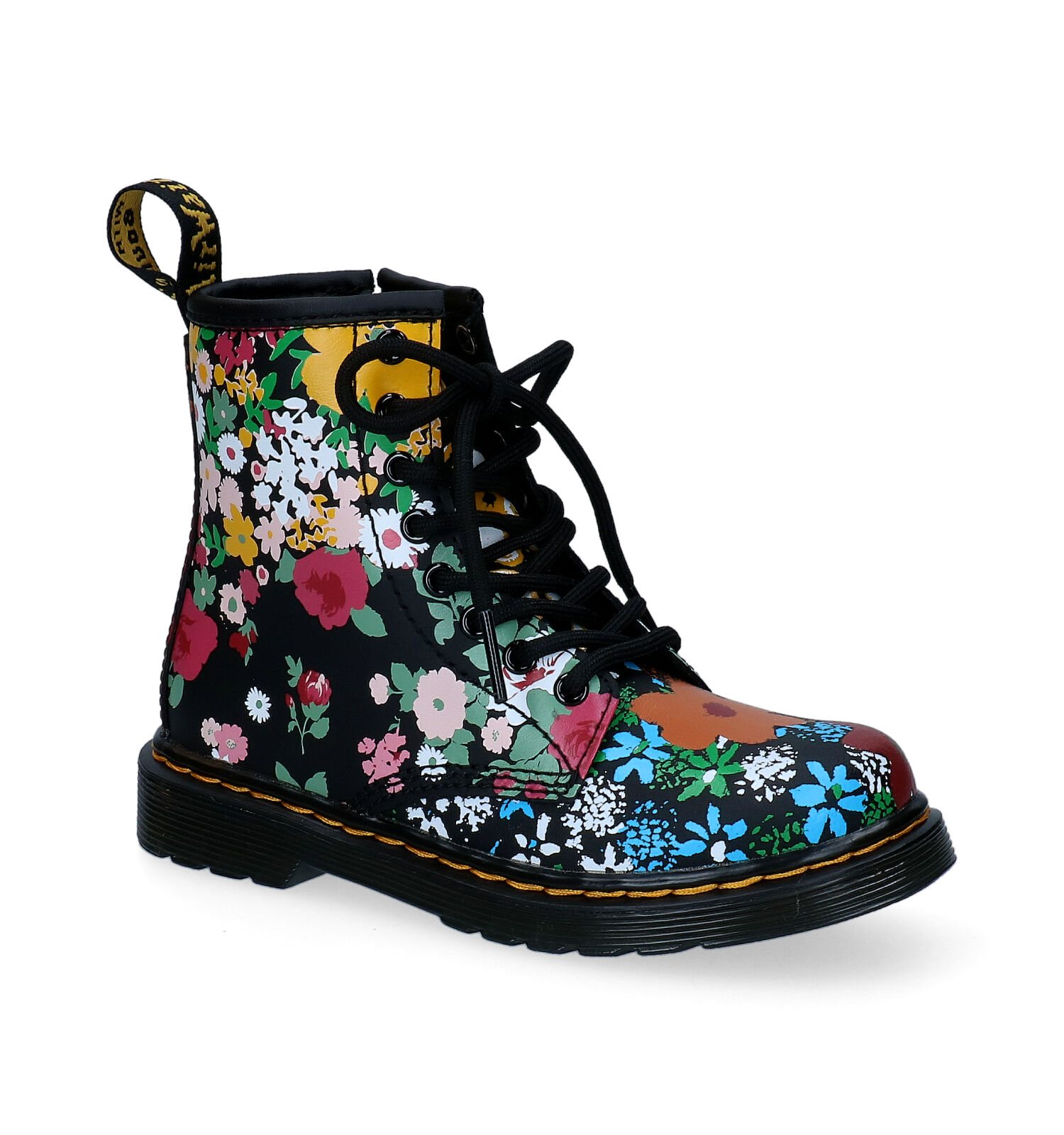Walter Cunningham Walter Cunningham Omhoog Dr. Martens Floral Mash Up Multicoler Boots | Meisjes Boots