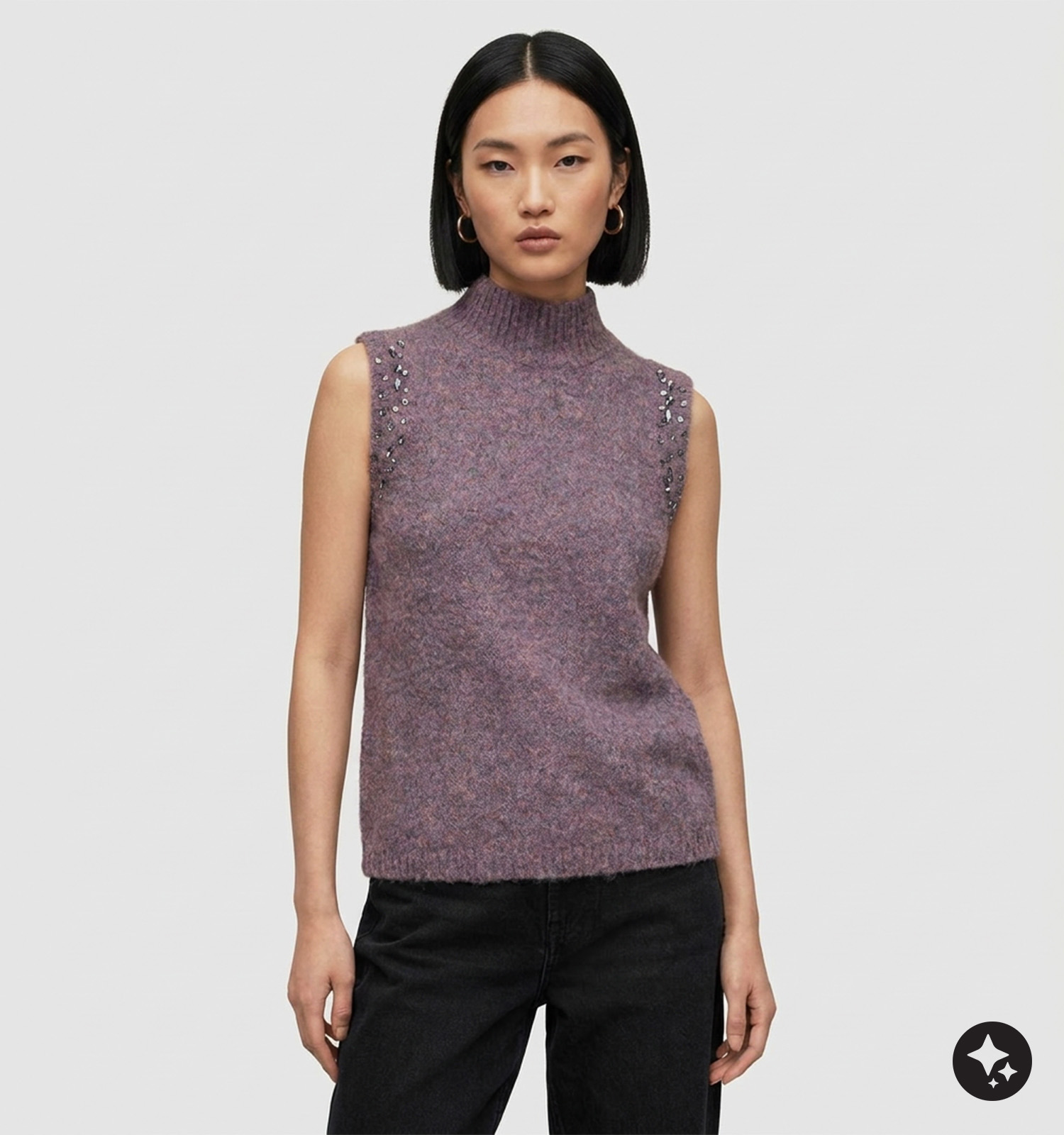 Vero Moda Torpa Paarse Trui