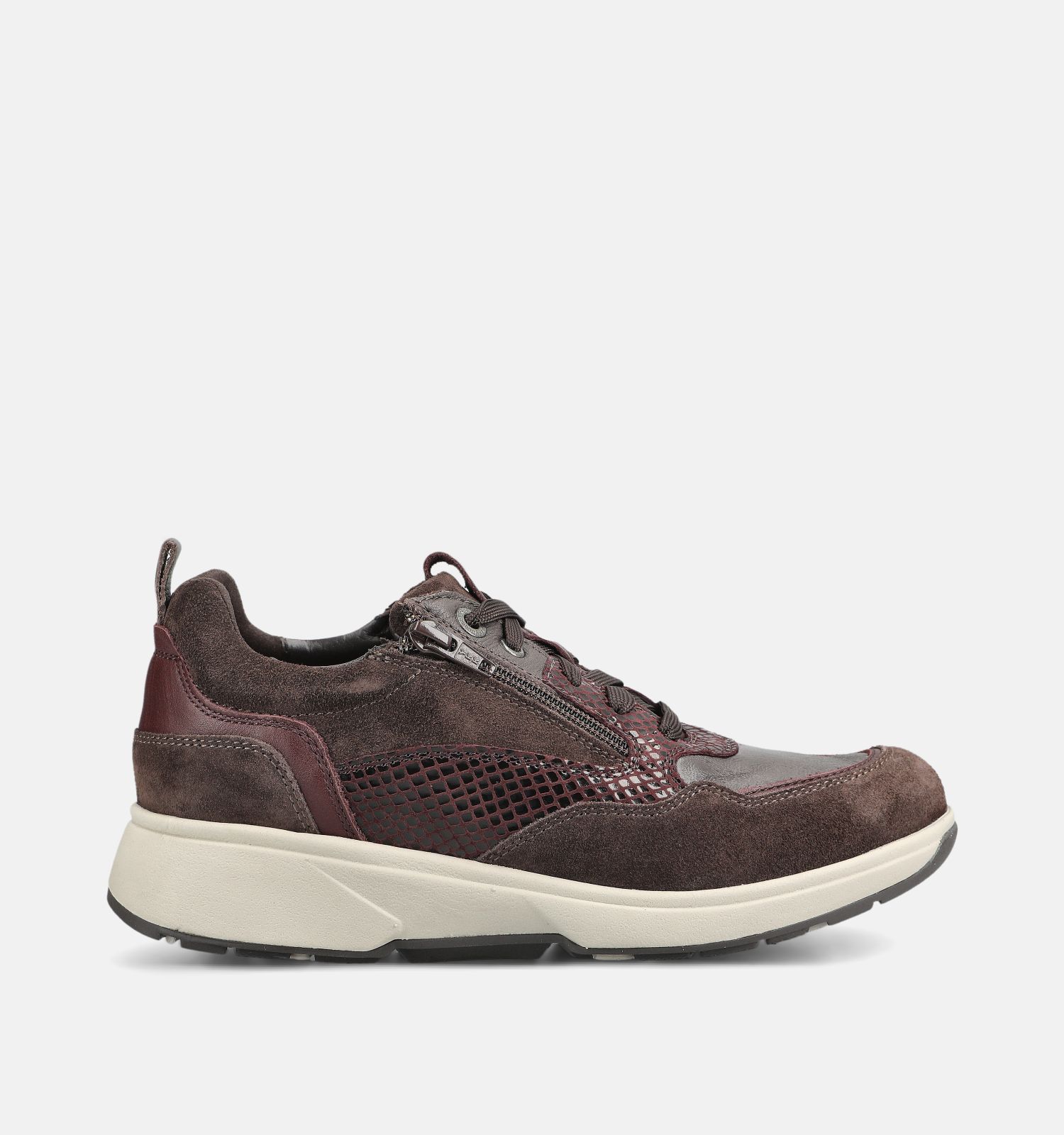 Xsensible Grenoble Bruine Schoenen met Veter en Rits