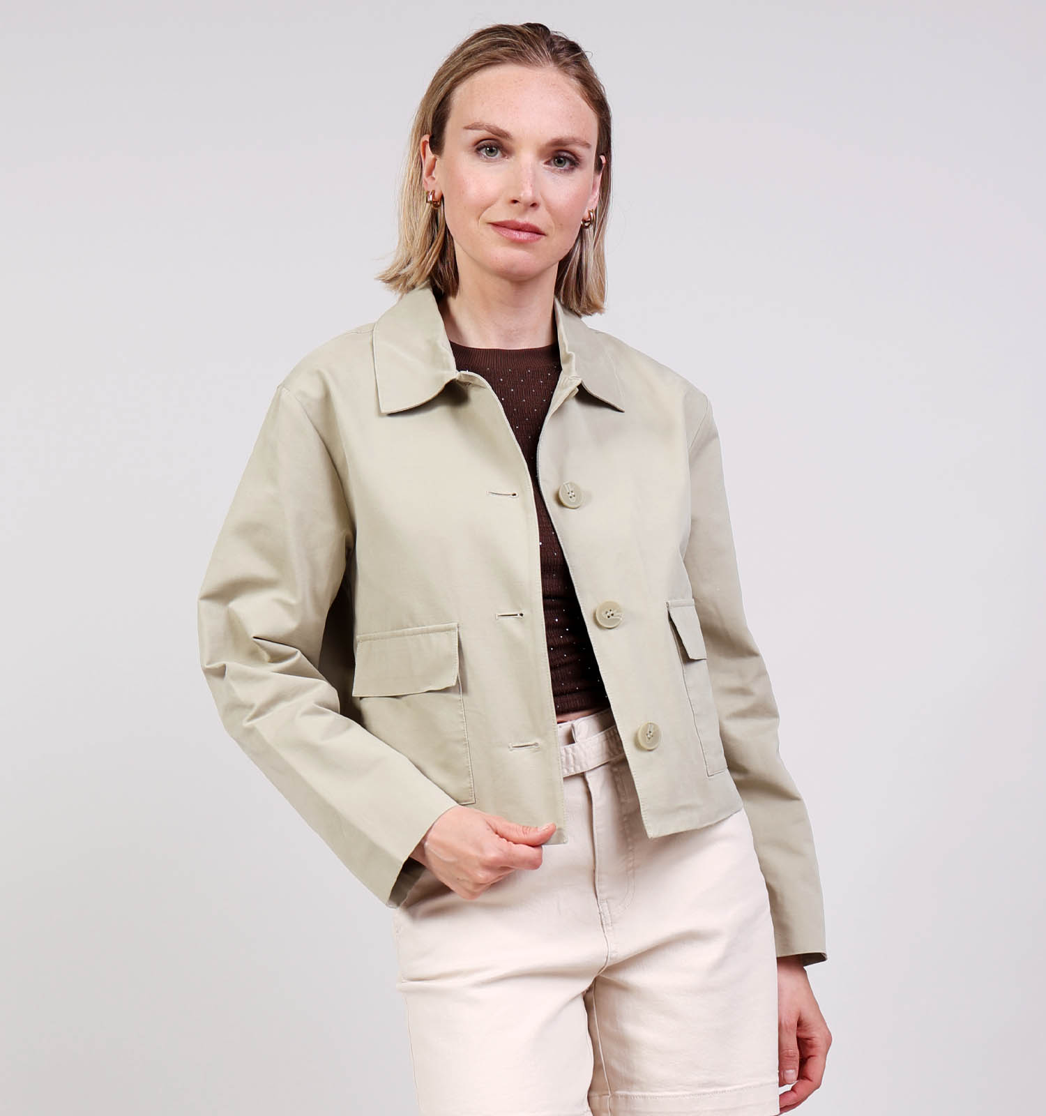 JDY Sienna Elm Lichtgroene Jas