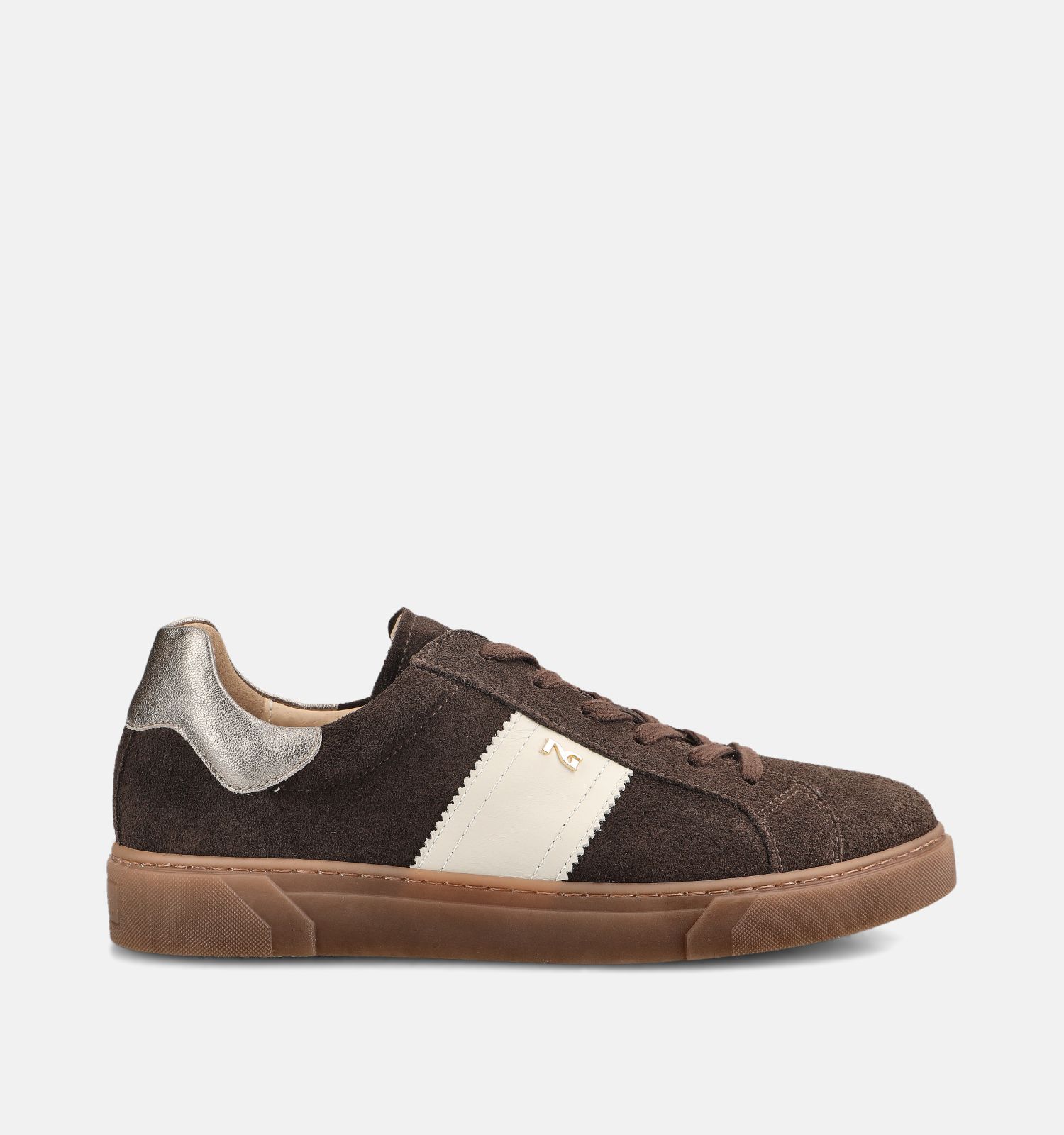 NeroGiardini Donkerbruine Sneakers