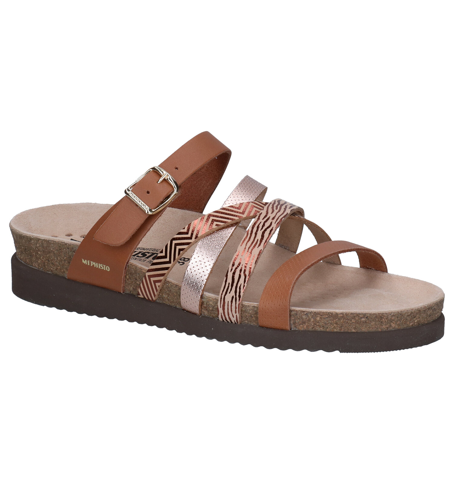 Mephisto Huleda Cognac Slippers | TORFS.BE | Gratis verzend en retour