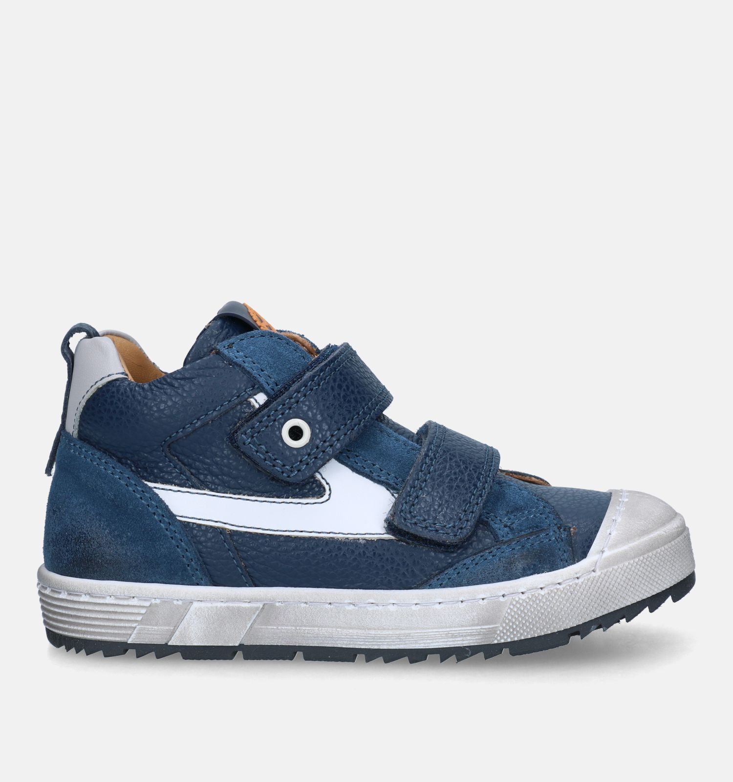 STONES and BONES Goppi Blauwe Velcroschoenen Jongens Hoge