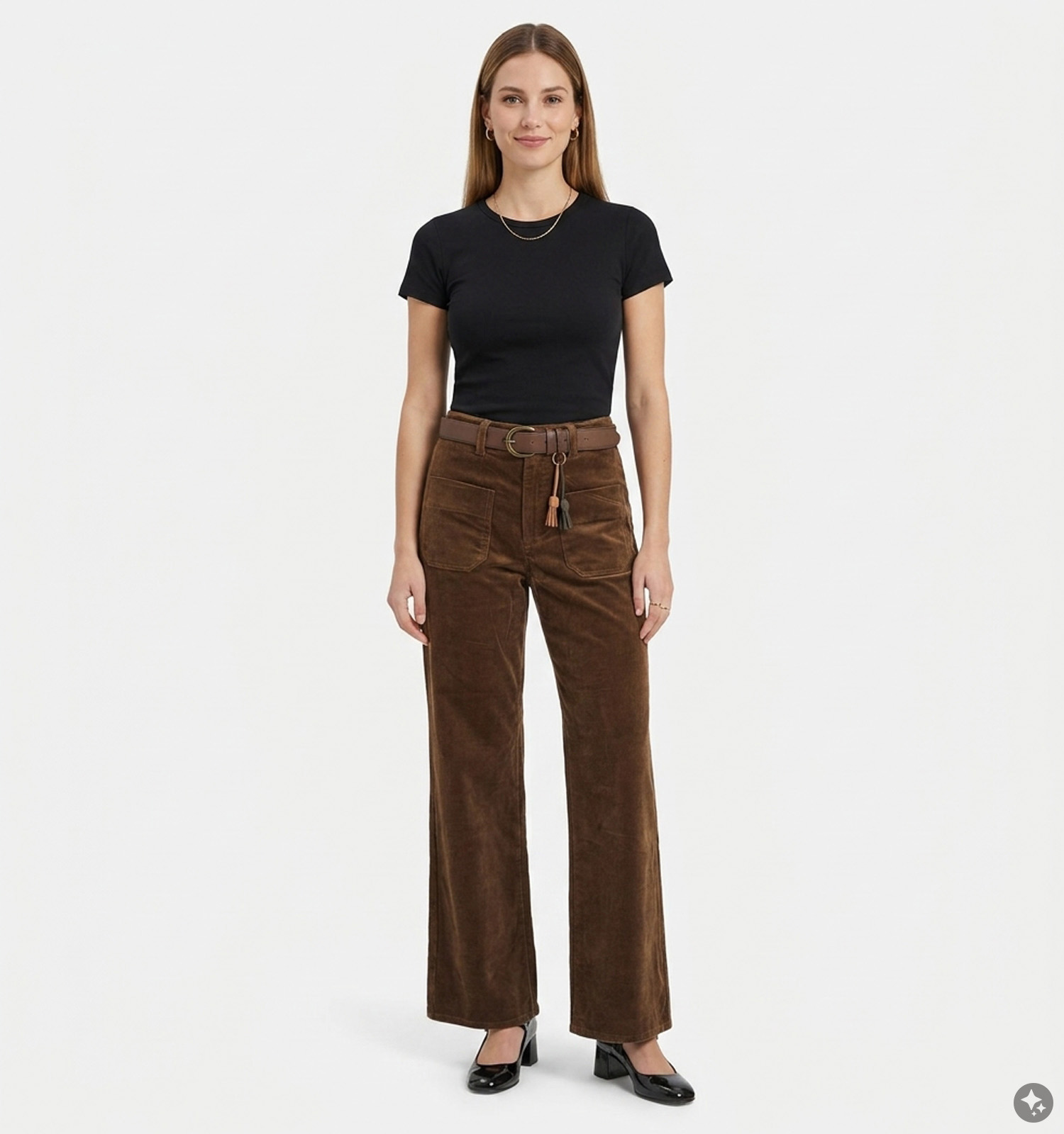 Orfeo Canelle Pantalons classiques en Vert