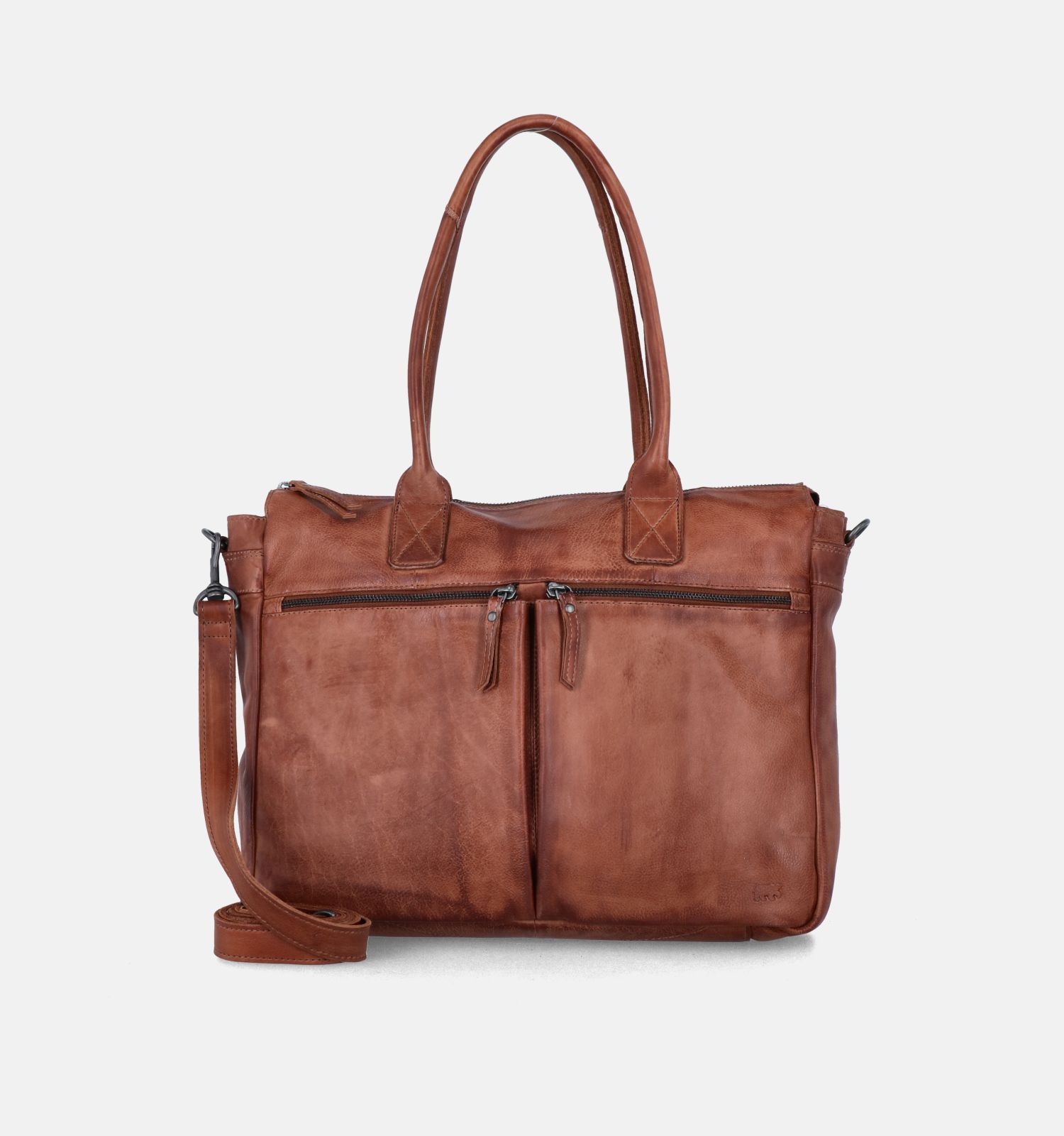 Bear Design Cognac Laptoptas Heren Dames Laptoptassen Online