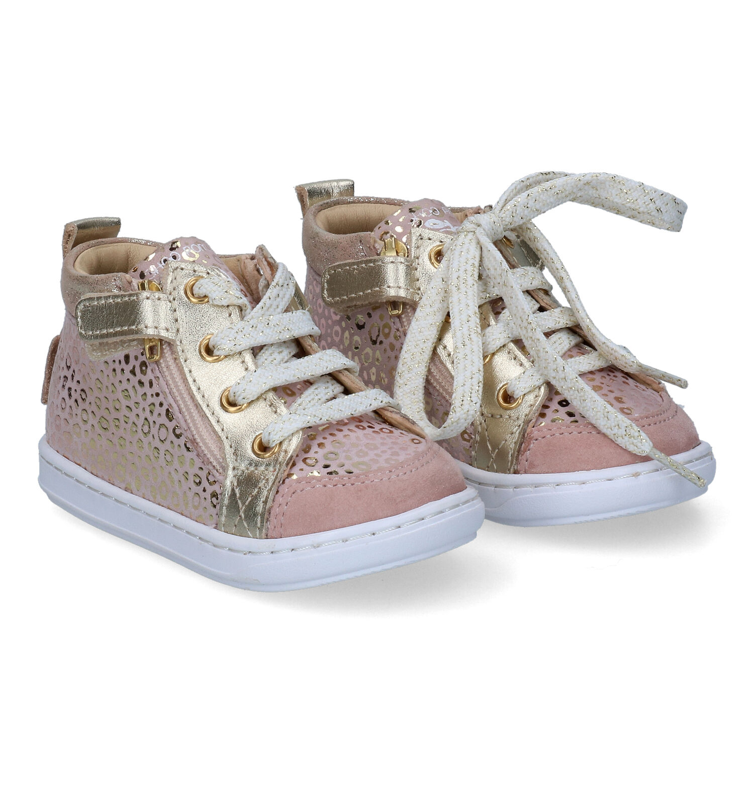 Shoo Pom Bouba Bi Zip Bottines en Rose Filles Chaussons b b