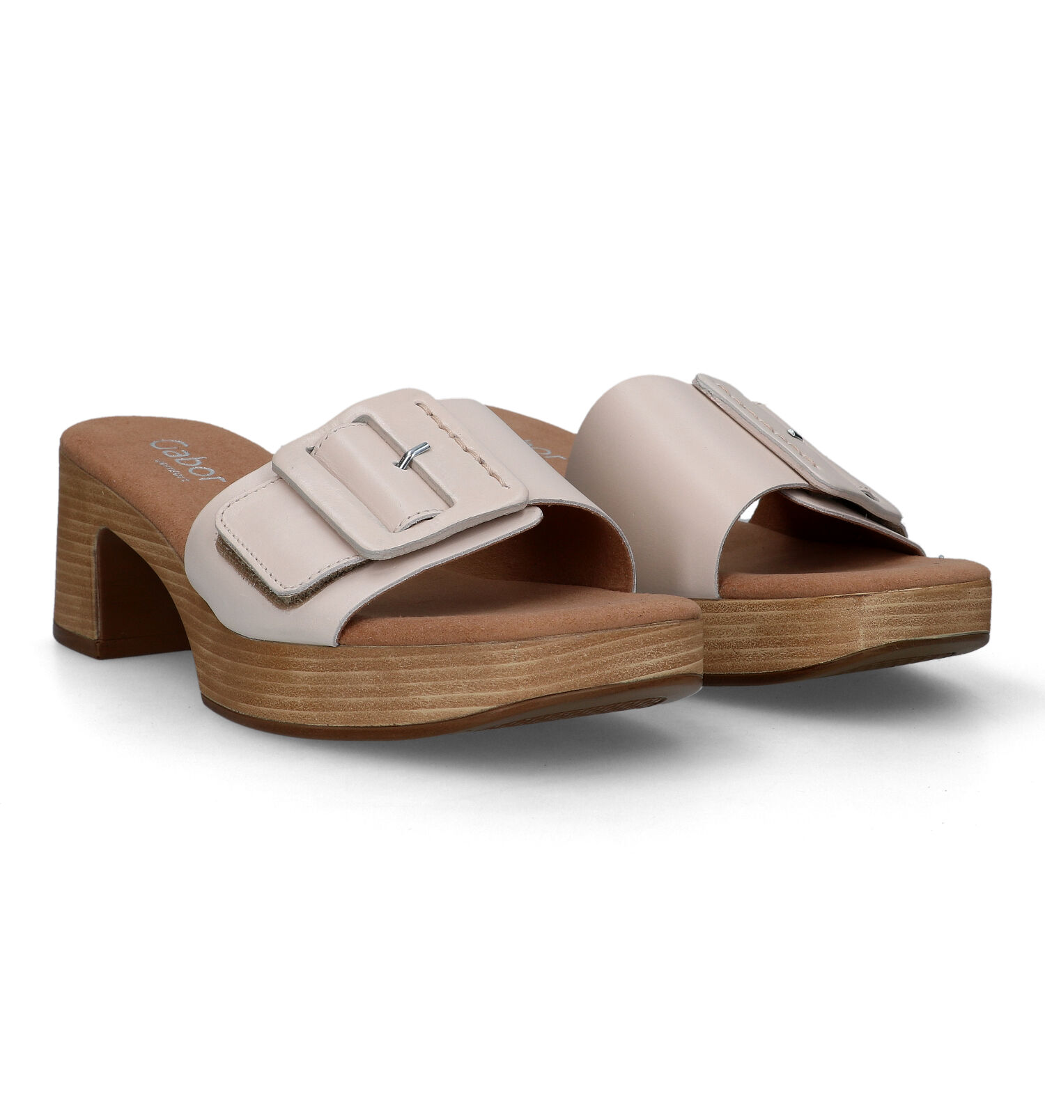 Gabor Comfort Beige Muiltjes Dames Slippers Online op TORFS.BE